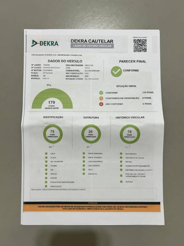 FOX PLUS 1.0 FLEX 2P COMPLETO - 2008/2009 - PRETO 26