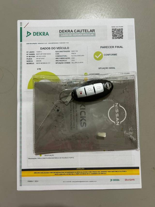 KICKS ADVANCE 1.6 CVT - 2022/2022 - PRETO 24