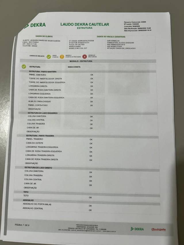 HR-V EXL 1.8 FLEXONE CVT - 2019/2020 - VERMELHO 24